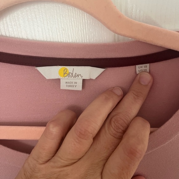 Boden Dusty Pink Short Sleeve Blouse - Picture 2 of 4